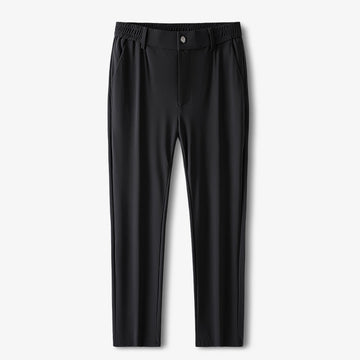 Wiaofellas New Summer Breathable Casual Pants Men Stretched Nylon Silk Cooling Slim Chinos Male Business Casual Straight Long Trousers